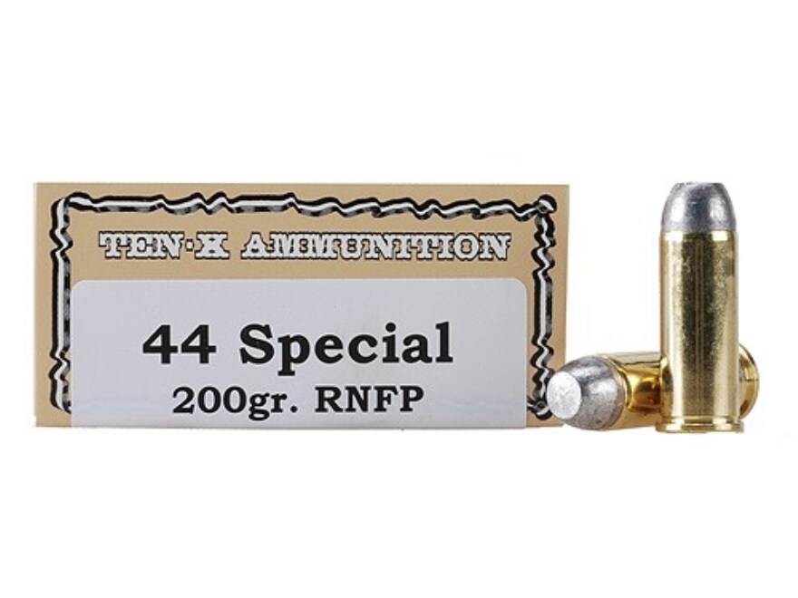 Ten-X Cowboy Ammo 44 Special 200 Grain Lead Round Nose Flat Point Box