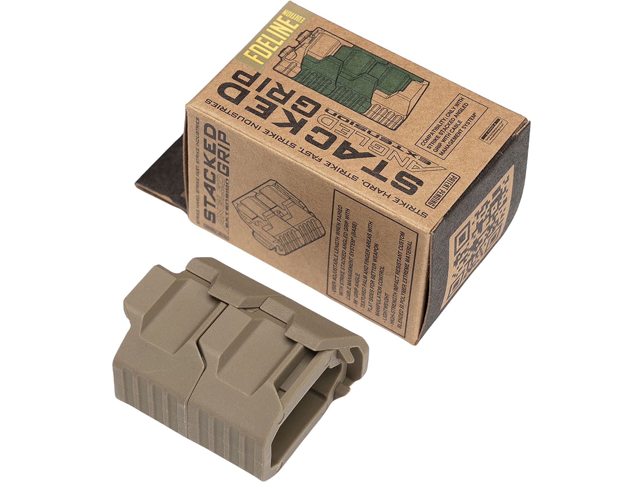 Strike Industries Stacked Angled Grip with Cable Management System