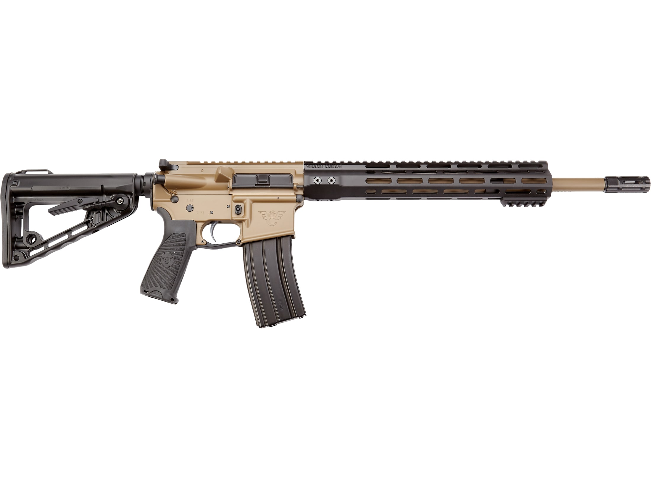 Wilson Combat Protector Carbine Semi Automatic Rifle 5.56x45mm NATO 16.25" Tan Threaded Barrel Tan Frame Black Pistol Grip