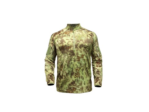 Kryptek Men's Valhalla 1/4 Zip Long Sleeve Shirt Polyester/Spandex