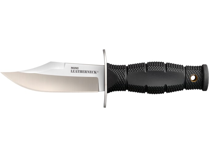 Cold Steel Mini Leatherneck Fixed Blade Knife 3.5″ Clip Point 8Cr13MoV Polished Blade Griv-Ex Handle Black