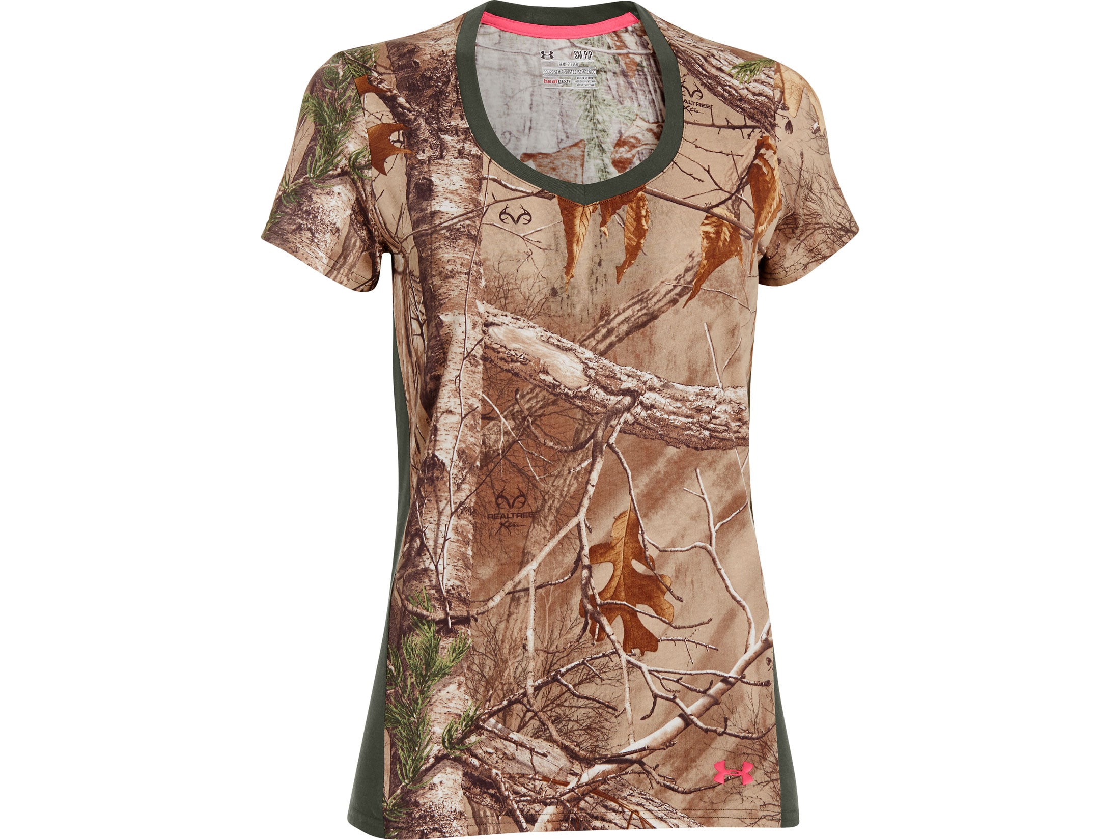 Under Armour Women's Charged Cotton Camo T-Shirt Short Sleeve Cotton
