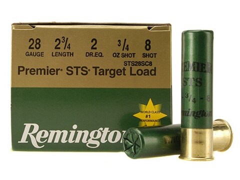 Remington Premier STS Target Ammunition 28 Gauge 2-3/4" 3/4 oz #8 Shot