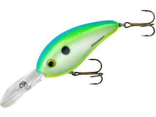 3) Vintage Bomber Fat A 4F Crankbaits, Lot of 3 Fishing Lures