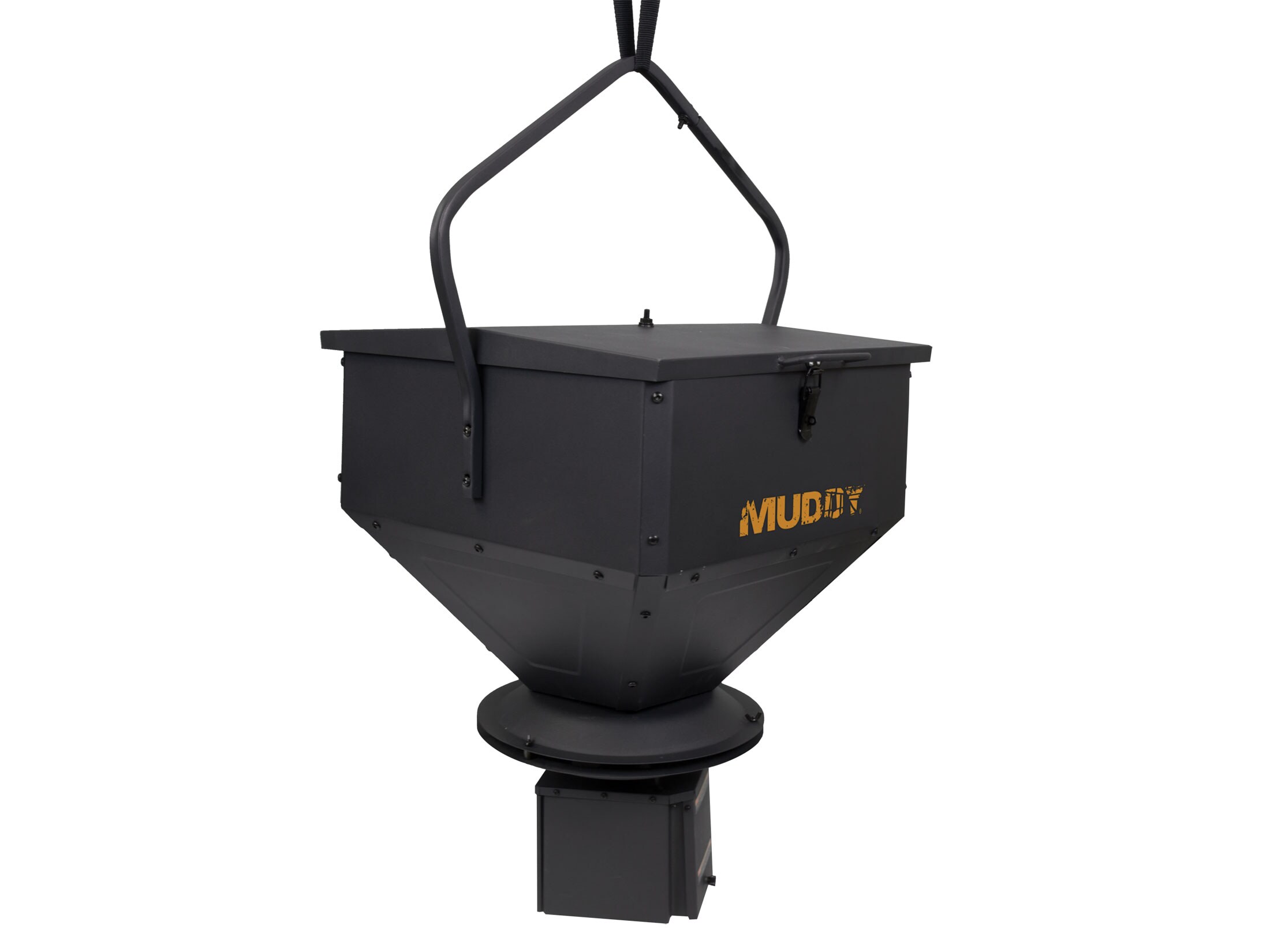 Muddy Outdoors 100 LB Hanging Game Feeder Steel Black
