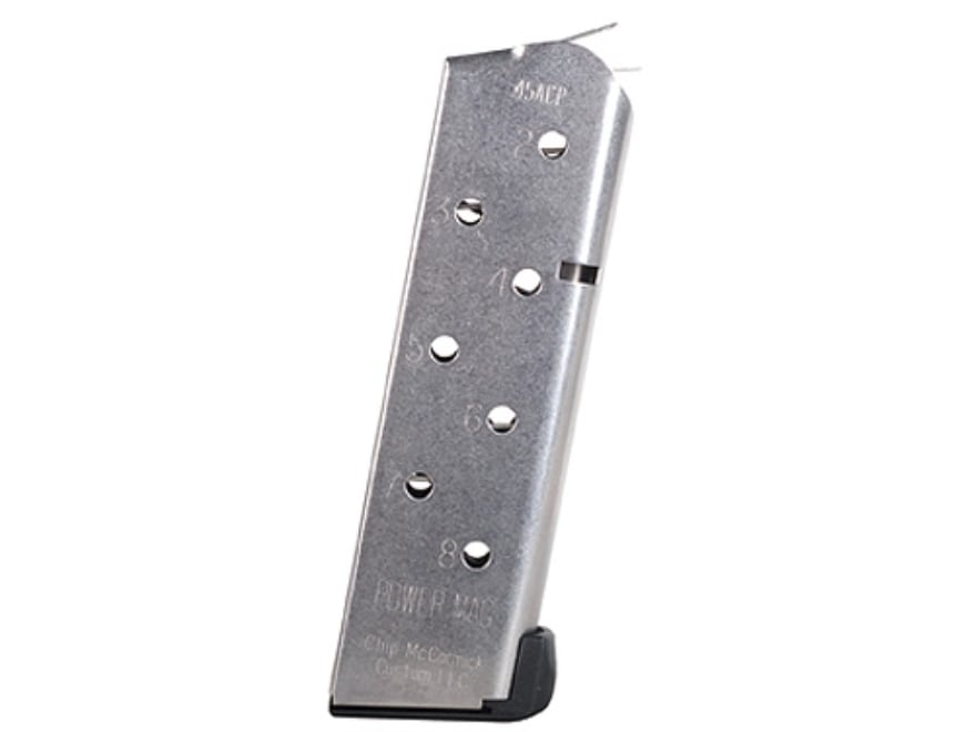 CM Products Power Mag Compact Mag 1911 Officer 45 ACP 8-Round SS