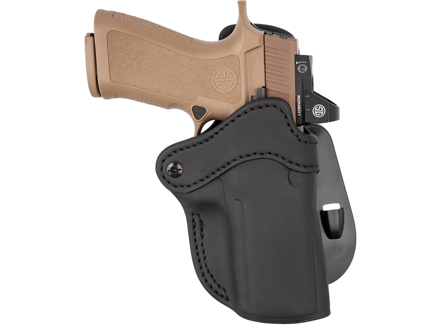 Gould & Goodrich B816 Ankle Holster Right Hand Glock 43 Leather Black