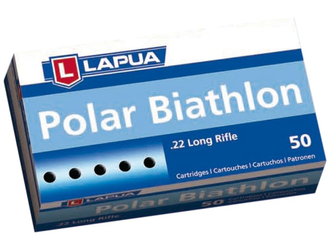 Lapua Polar Biathlon 22LR Ammo 40 Grain Round Nose Box of 500 (10 Boxes of 50)