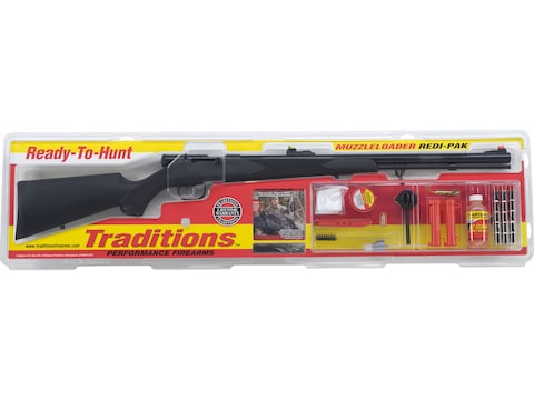 Traditions Tracker Redi-Pak Muzzleloading Rifle 50 Cal 24 Blued Barrel