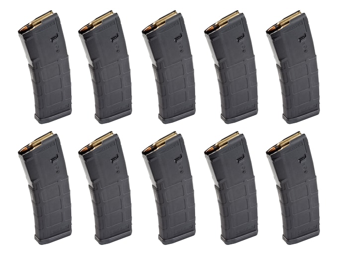 Magpul PMAG M2 MOE Magazine AR-15 223 Remington, 5.56x45mm 30-Round Black 10PK
