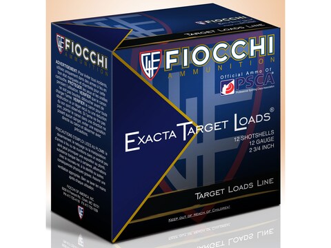 Fiocchi Exacta Target Crusher Ammunition 12 Gauge 2-3/4" 1 oz