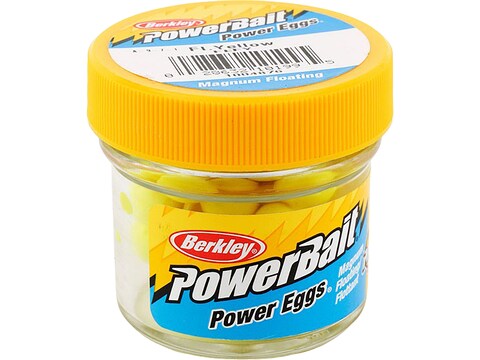 Berkley PowerBait Power Eggs Floating Mag Fl. Yellow 1oz Jar