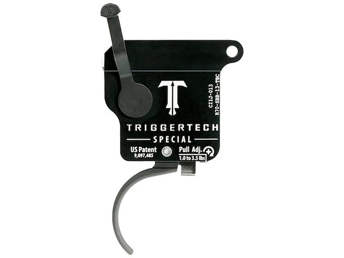 TriggerTech Special Single Stage Trigger for Remington 700 with Bolt Release Curved Black