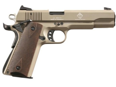 German Sport 1911 Pistol 22 Long Rifle 5" Threaded Barrel, 10-Round Faux Wood Grip