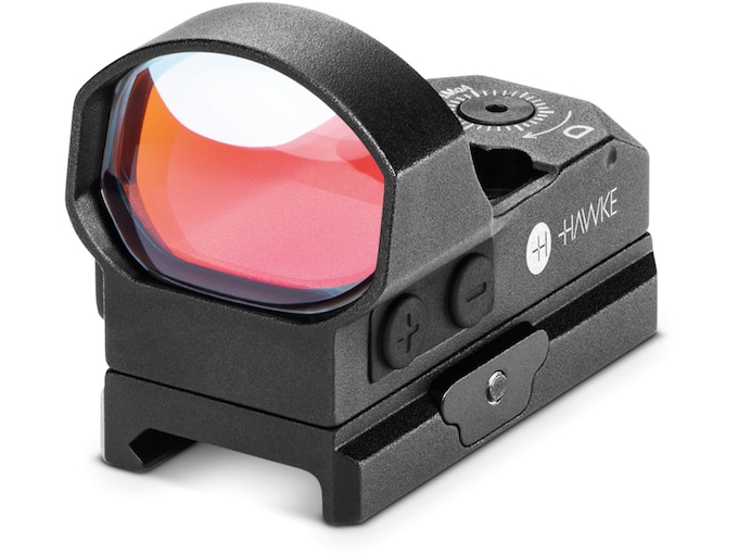 Hawke Wide View Reflex Red Dot Sight 1x 2 MOA Dot 35 MOA Circle Reticle with Weaver-Style Mount Matte Black