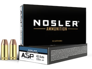 Grizzly Cartridge High Performance Handgun 45 ACP +P Ammo 185 Grain Jacketed Hollow Point Box of 20