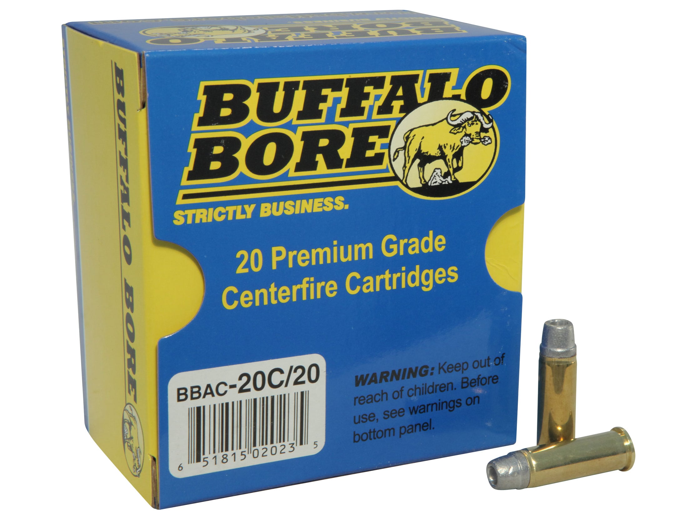 Buffalo Bore Ammunition 38 Special 158 Grain Lead Semi-Wadcutter Hollow Point Box of 20