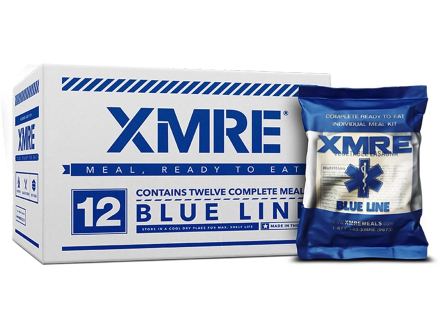 XMRE Blue Line MRE (Meal, Ready to Eat) Pack of 12