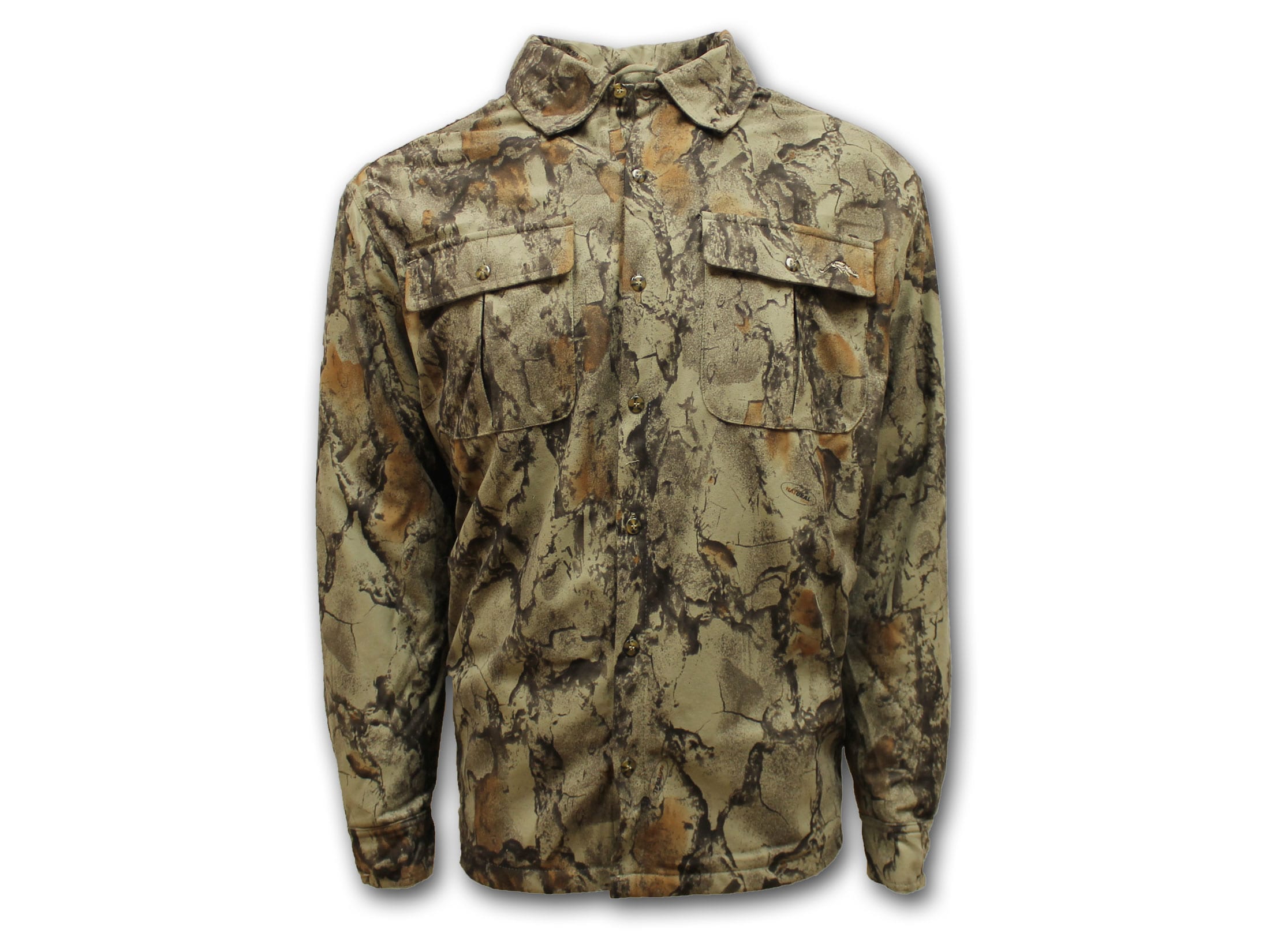 Natural Gear Men's 7-Button Shirt-Jac Polyester Natural Camo XL