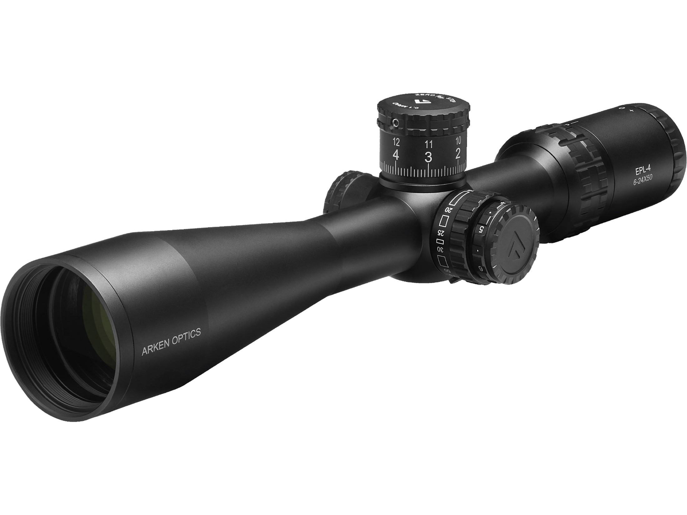 Arken Optics EPL4 Rifle Scope 6-24x 50mm Illuminated MIL VHR Reticle Matte Black- Blemished