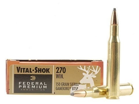 Federal Factory Second Ammo 270 Winchester 150 Grain Sierra Gameking