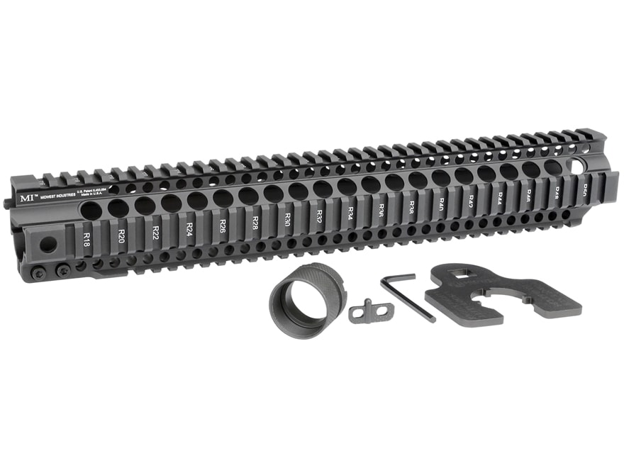 Midwest Industries Combat Rail T Series Free Float Quad Rail Handguard 9908