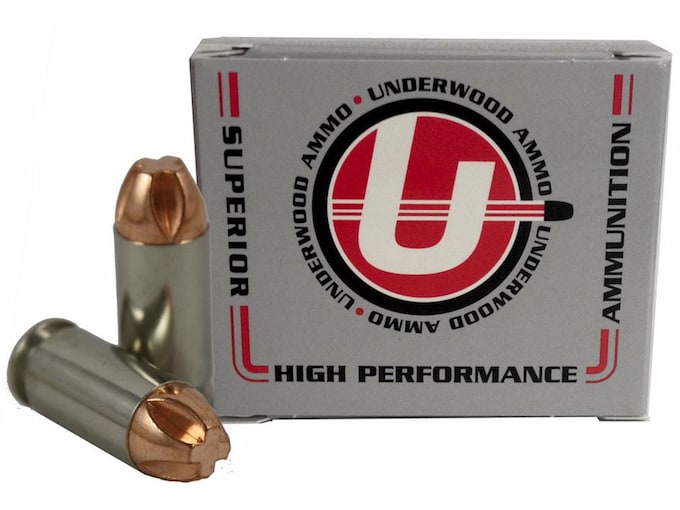 Underwood 40 S&W Ammo 140 Grain Lehigh Xtreme Penetrator Fluted Lead Free Box of 20