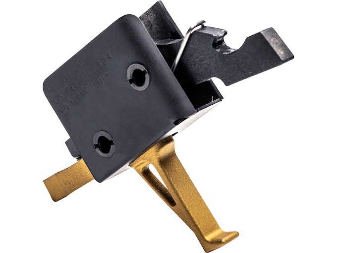 CMC Trigger Goldfinger AR-15, AR-10 Single Stage Trigger Flat