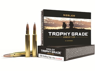Nosler Trophy Grade Ammunition 6.5 Grendel 129 Grain AccuBond Long Range Box of 20