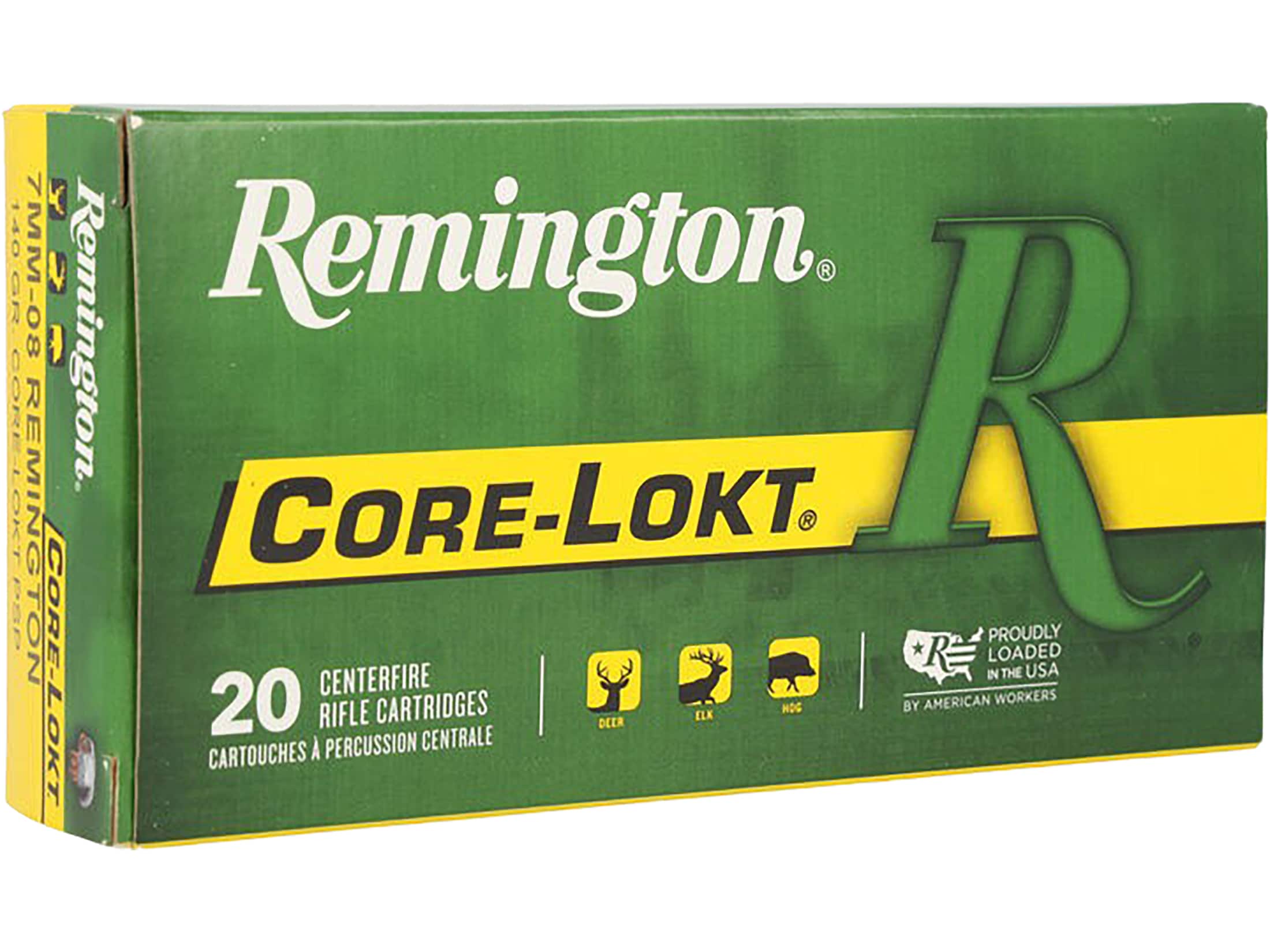 Remington Core-Lokt Ammo 7mm-08 Remington 140 Grain Core-Lokt Pointed.