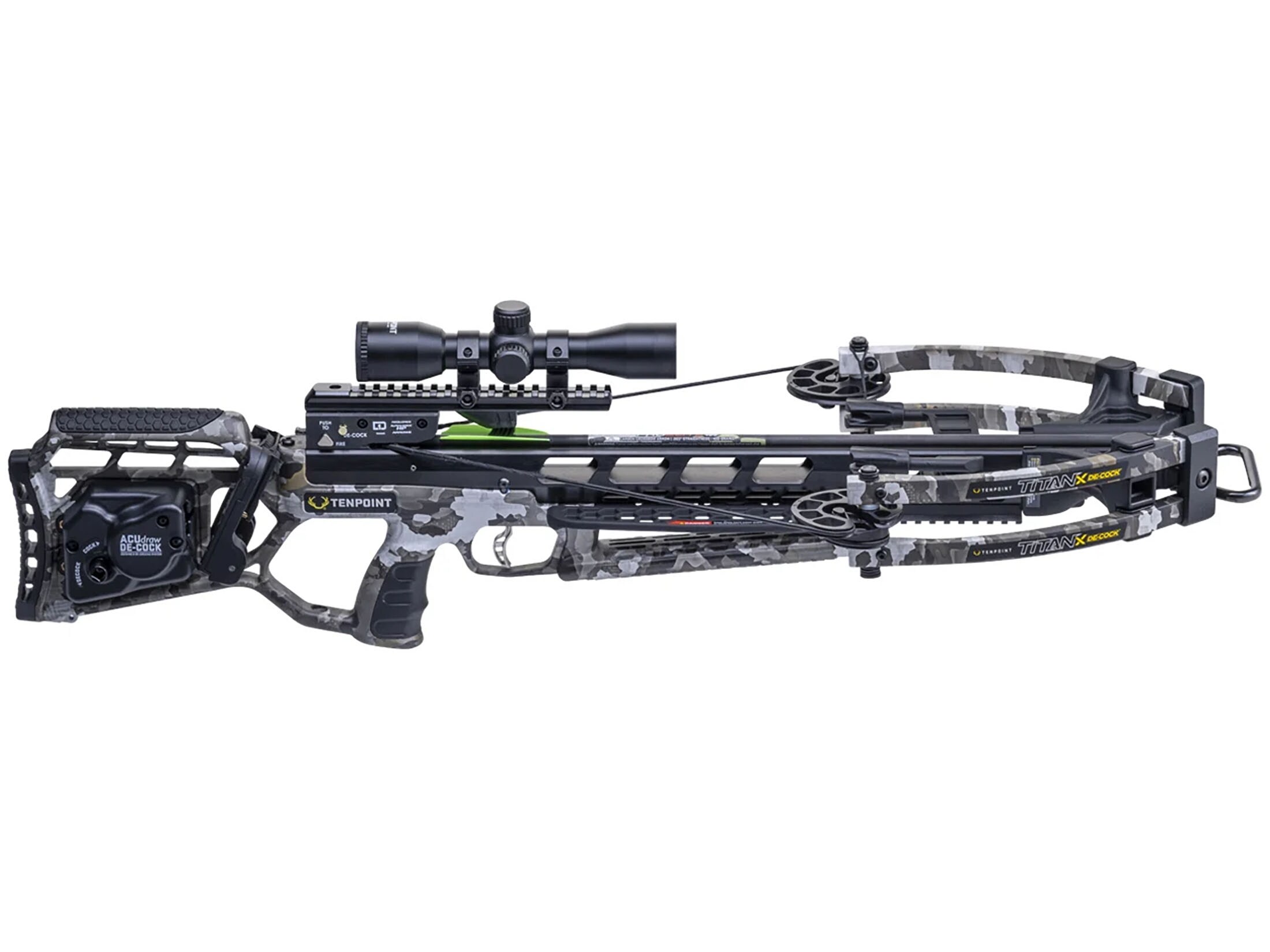 TenPoint Titan X De-Cock Crossbow Pro-View 400 Scope ACUdraw De-Cock
