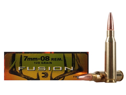 Federal Factory Second Fusion Ammunition 7mm-08 Remington 120 Grain Bonded Spitzer Boat...