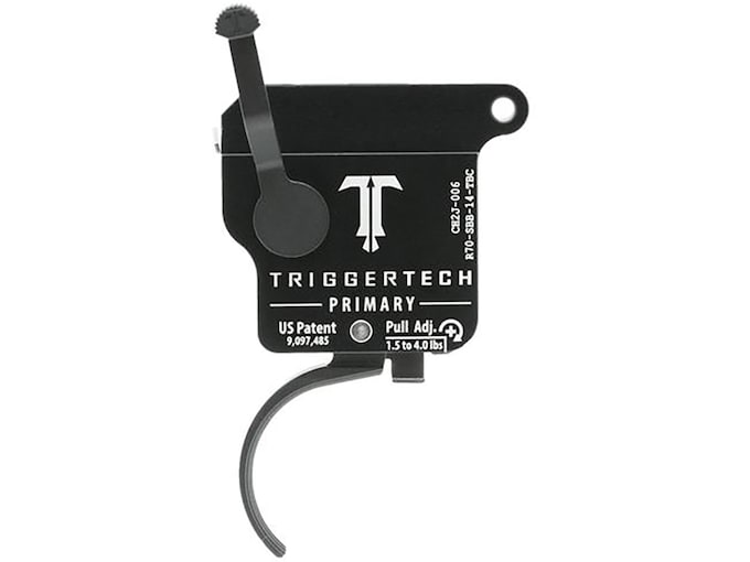 TriggerTech Primary Single Stage Trigger for Remington 700 with Bolt Release Curved Black