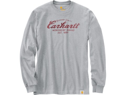 Carhartt Men's Relaxed Fit Heavyweight Quality Workwear Graphic Long Sleeve T-Shirt