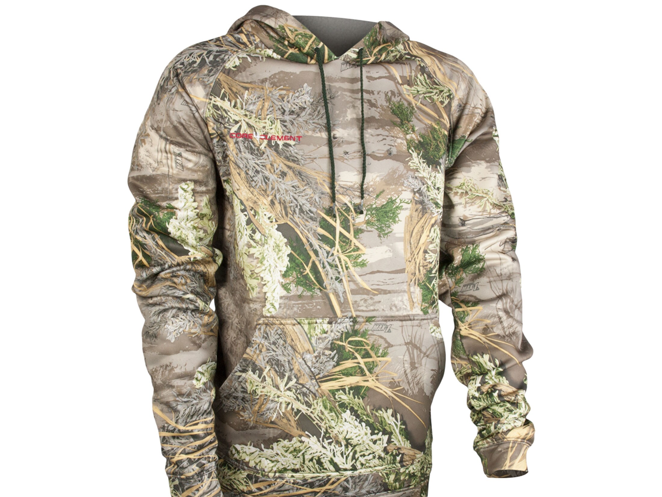 Core4Element Men's Mid Mountain Midweight Hoodie Polyester Realtree