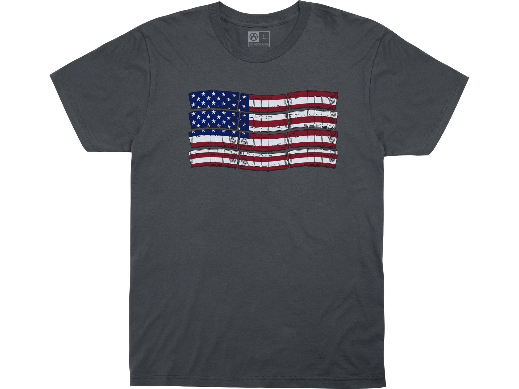 Magpul Men's PMAG-FLAG T-Shirt Silver Large