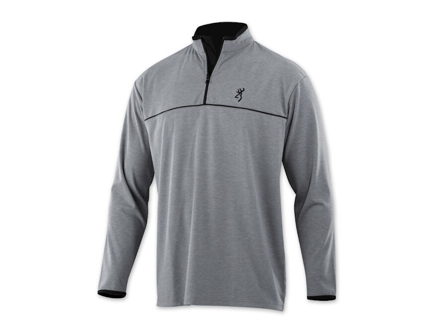 Browning Men's Highline Shooting Shirt Quarter Zip Long Sleeve