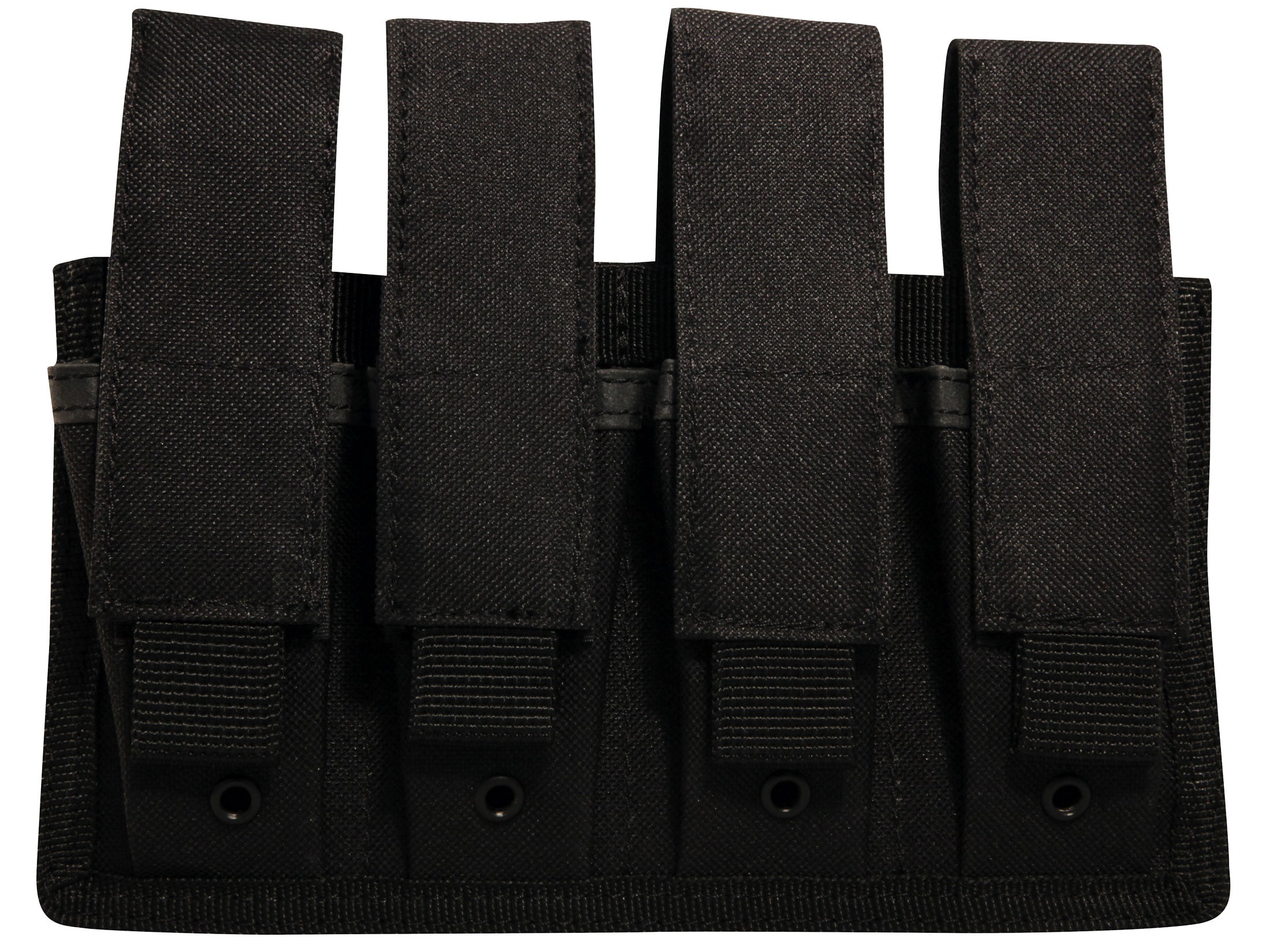 MidwayUSA MOLLE Four Pistol Mag Pouch Black