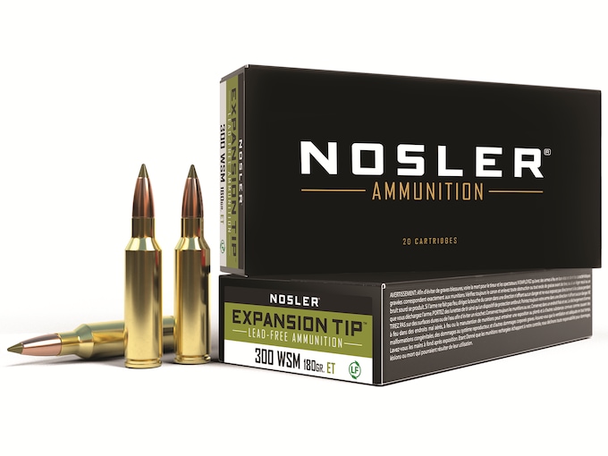Nosler E-Tip SP .300 WSM Ammo 180 Grain 20 Rounds