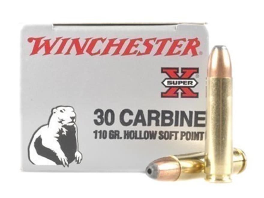 Winchester Super X Ammo 30 Carbine 110 Grain Hollow Soft Point Box Of 4762