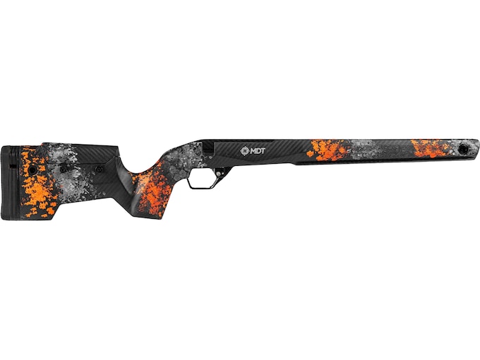 MDT CRBN Hunter Kit Rifle Stock Remington 700 Long Action Right Hand Orange and Gray