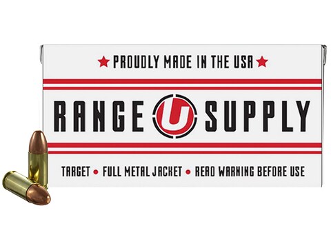 Underwood Range Supply Ammunition 9mm Luger 115 Grain Full Metal Jacket Box of 50