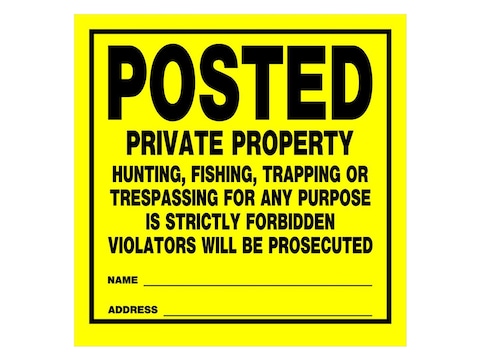 HME Posted Private Property Sign Pack of 12