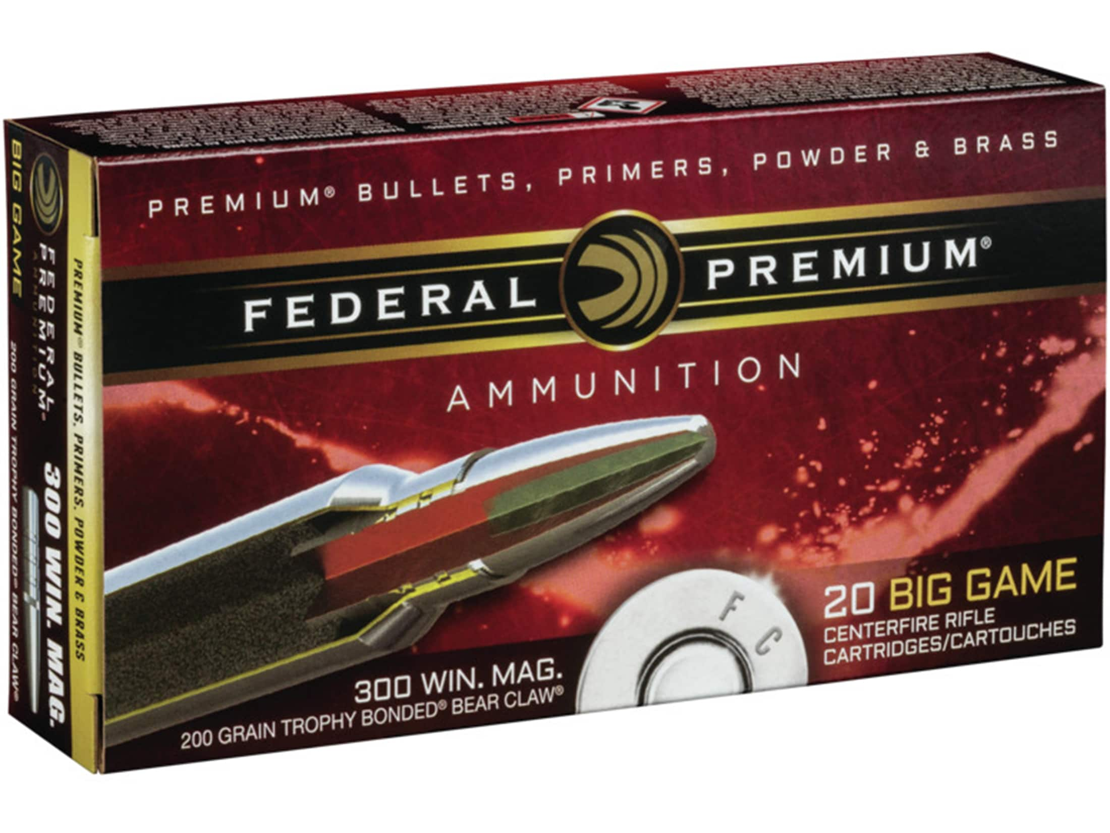 Federal Premium 300 Winchester Mag Ammo 200 Grain Speer Trophy Bonded