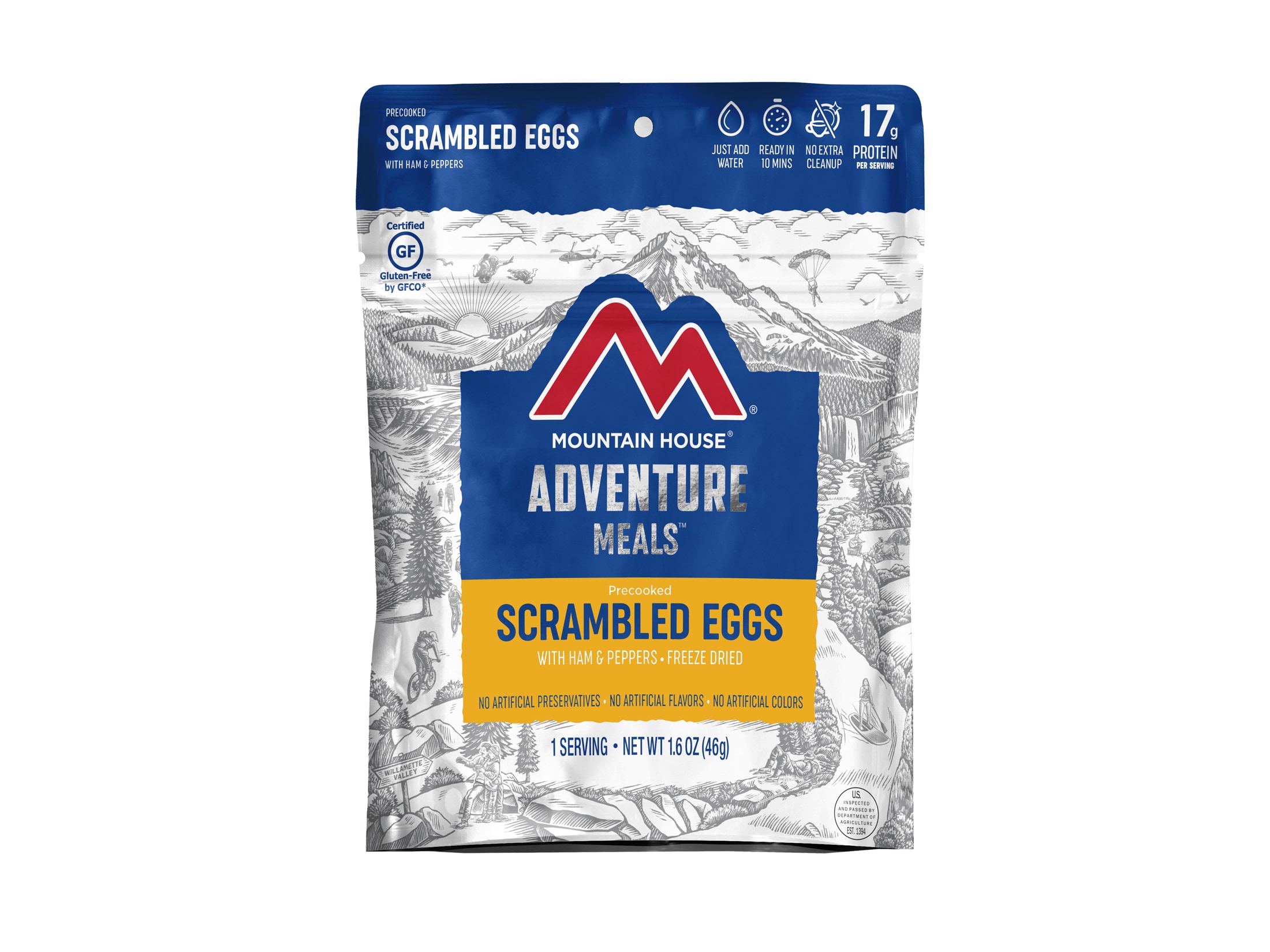 Mountain House Scrambled Eggs Ham & Peppers Gluten Free Freeze Dried