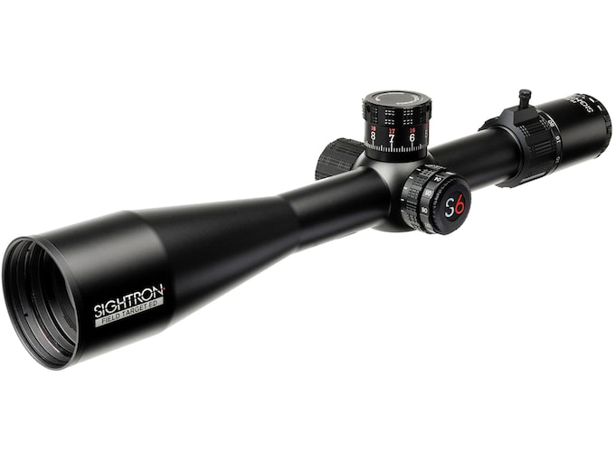 Sightron S6 ED Field Target Rifle Scope 10-60x 56mm Side Focus Illuminated MOA-2FT Reticle Matte Black