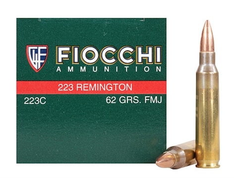 Fiocchi Shooting Dynamics Ammunition 223 Remington 62 Grain Full Metal Jacket Box of 50
