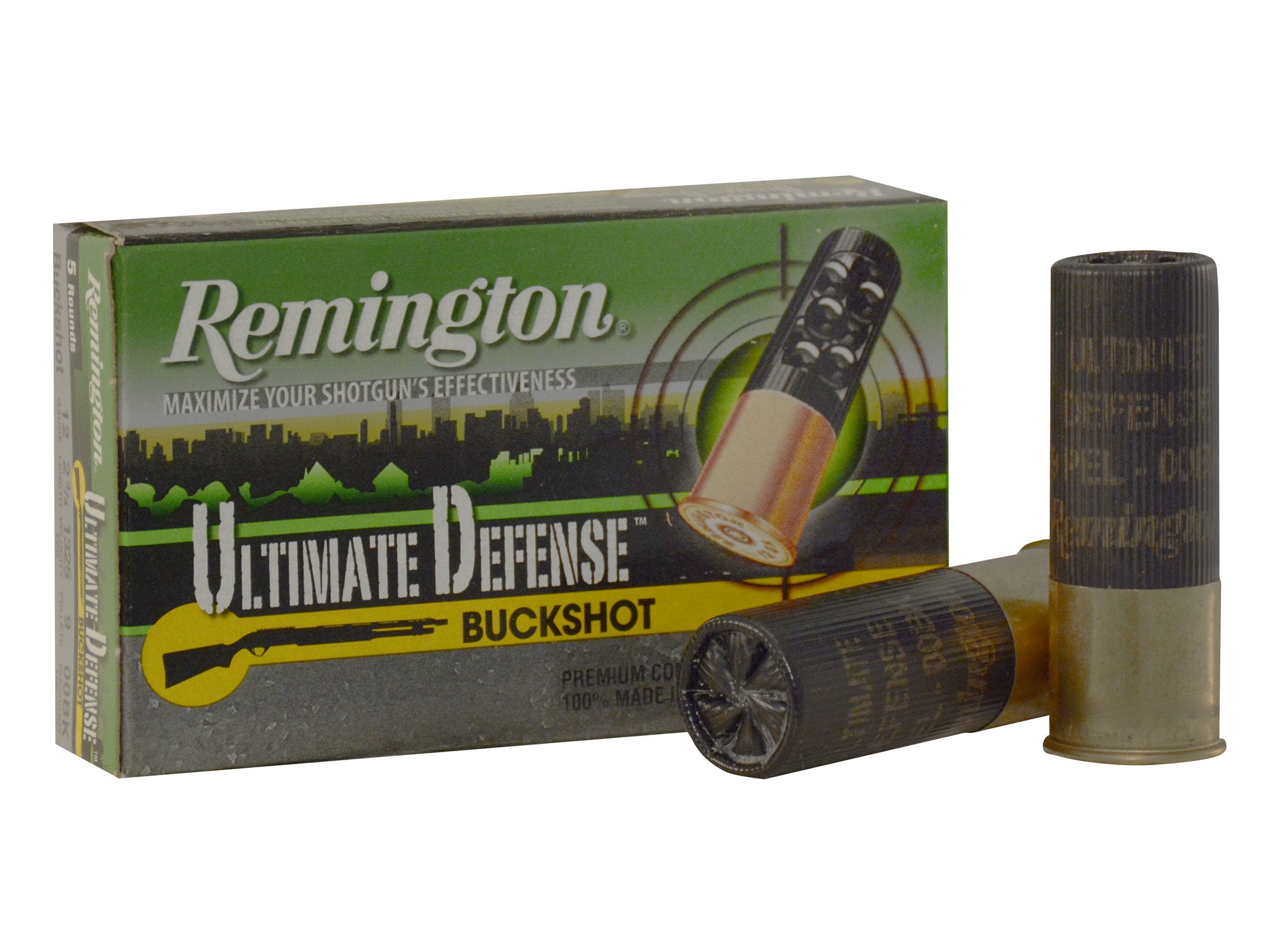 Remington Ultimate Defense Ammo 12 Ga 2 3 4 00 Buckshot 9 Pellets Case