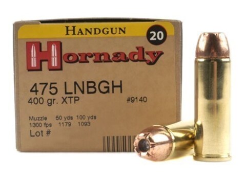 Hornady Custom Ammo 475 Linebaugh 400 Grain XTP Jacketed Hollow Point