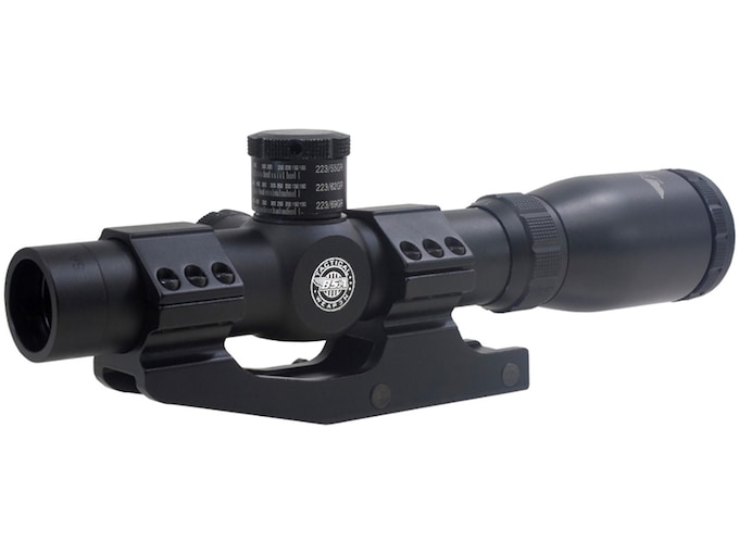 BSA Tactical Weapon Rifle Scope 1-4x 24mm Mil Dot Reticle Matte Black